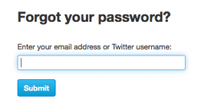 Manually Reset Your Twitter Password