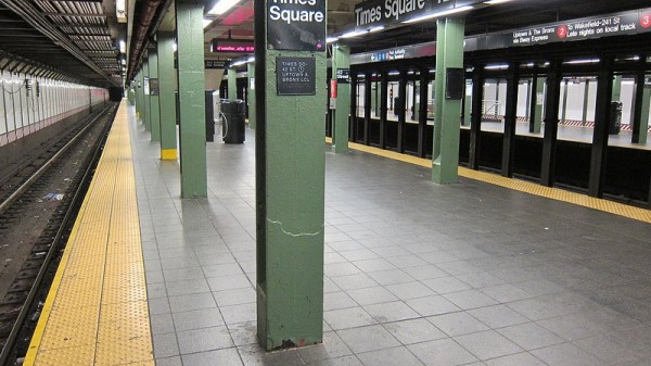 Eerily quiet in the subways.