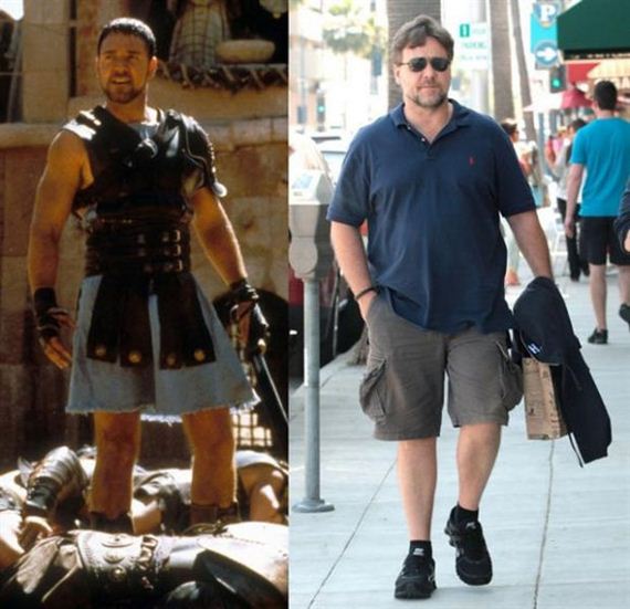 Russell Crowe Before and After