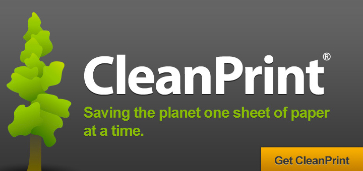 CleanPrint Saving Paper